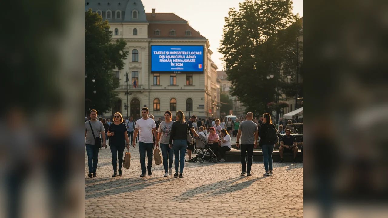 Taxele locale din Arad rămân la același nivel în 2026, anunță Primăria Municipiului Arad