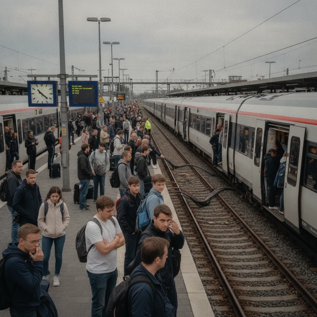 Trafic feroviar blocat în vestul Germaniei după furtul unor cabluri