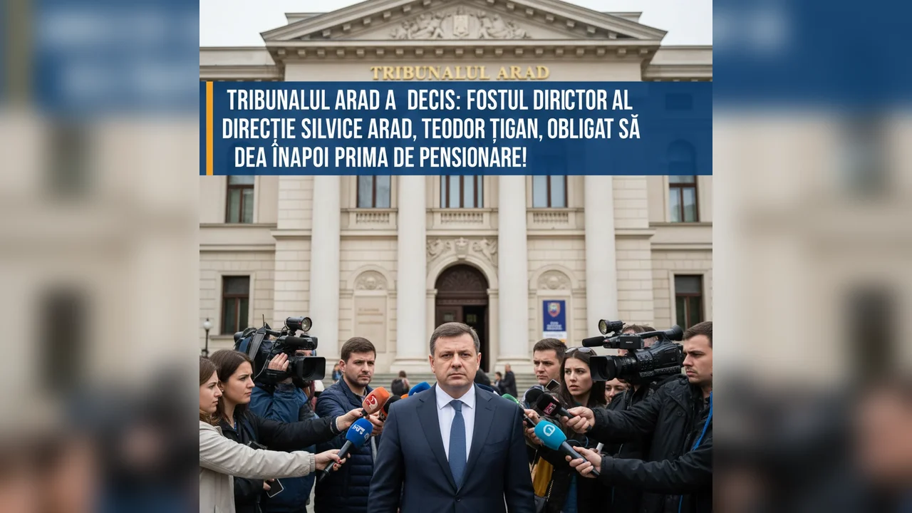 Tribunalul Arad îl obligă pe fostul director al Direcției Silvice Arad, Teodor Țigan, să returneze prima de pensionare