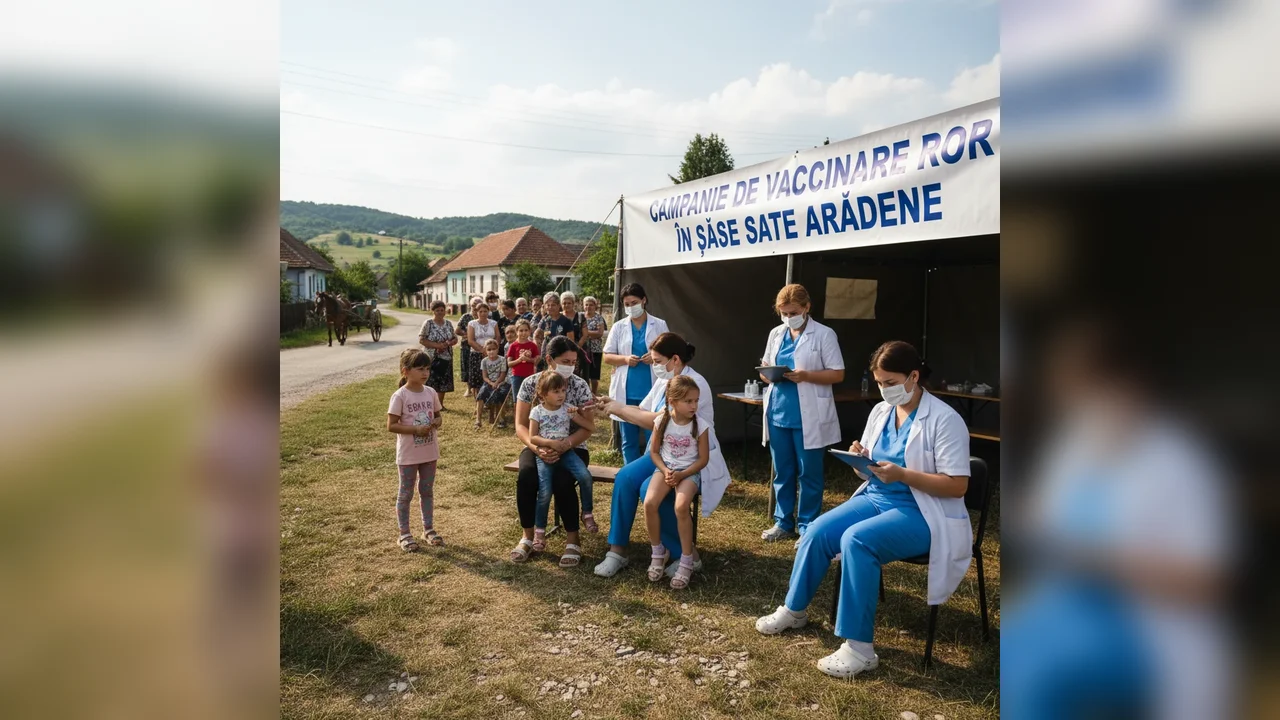 Vaccinarea ROR începe în șase sate din Arad