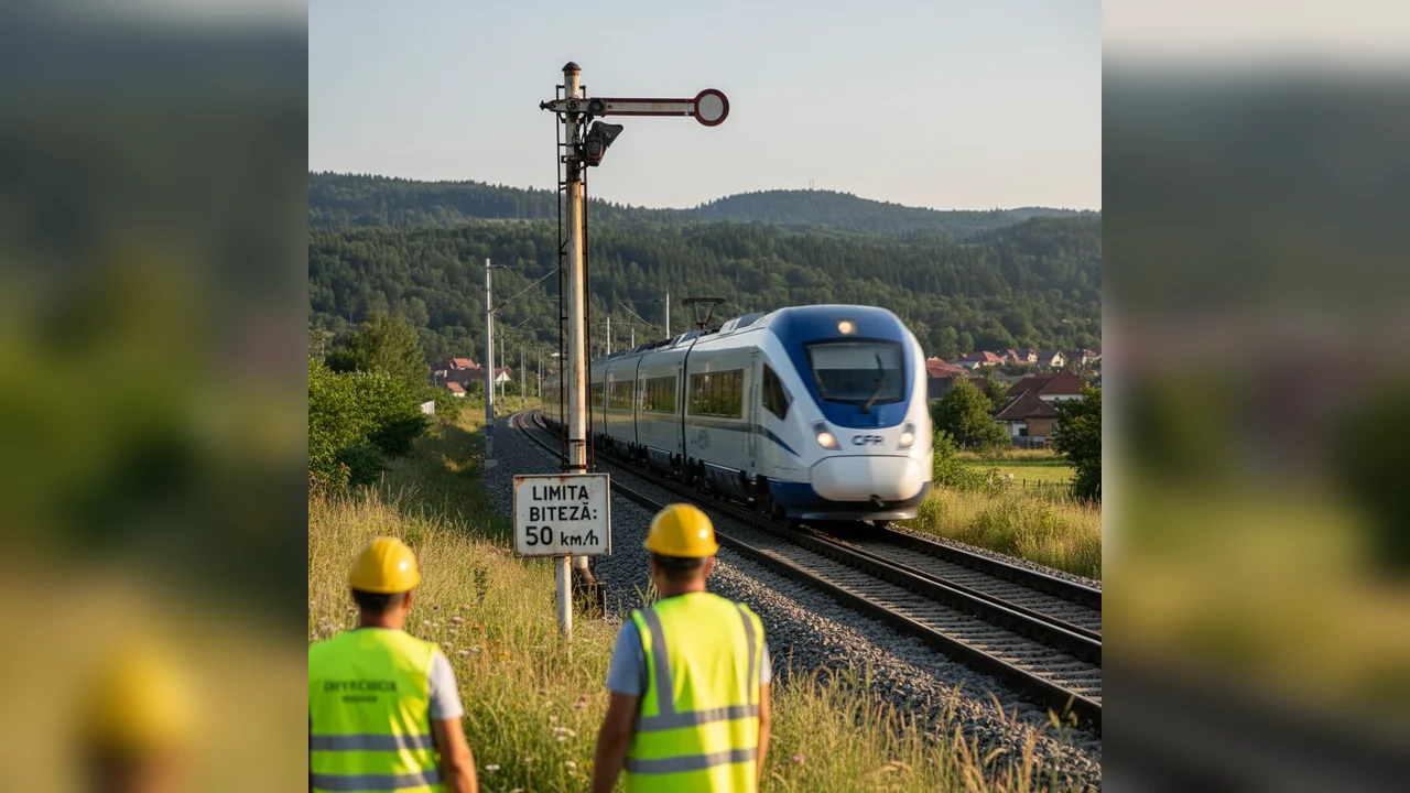 Viteza redusă a trenurilor moderne din zona Radnei din cauză vechi reguli