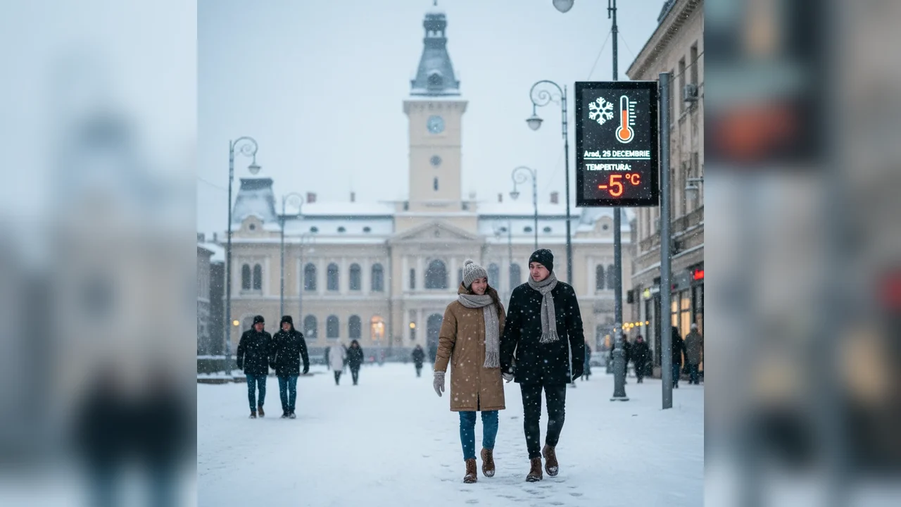 Vremea azi în Arad – 25 decembrie 2025