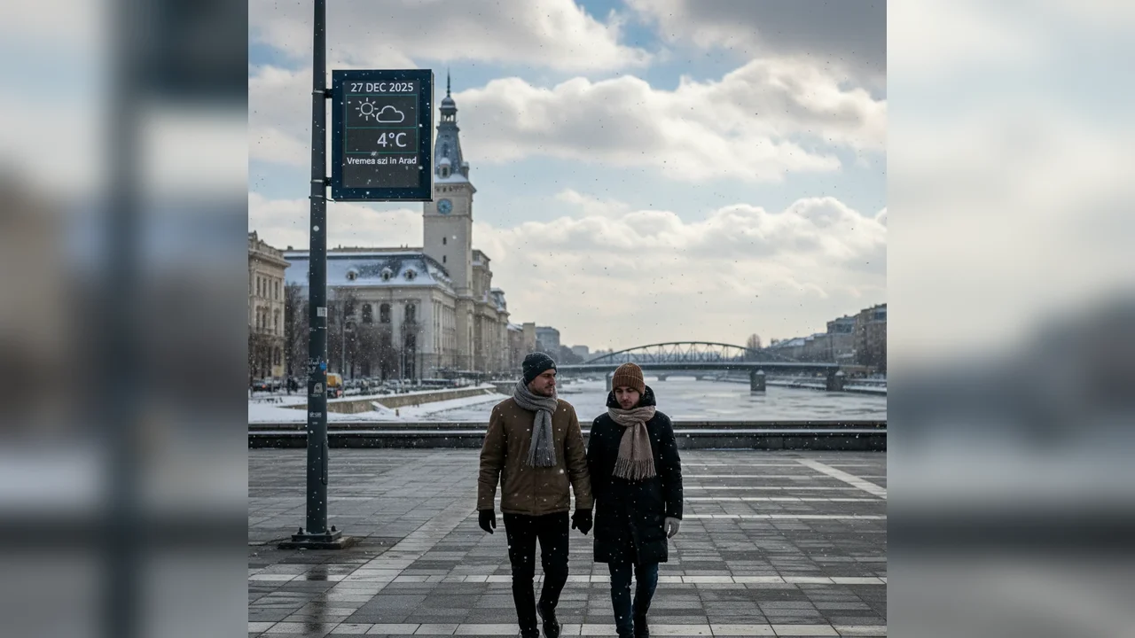 Vremea azi în Arad – 27 decembrie 2025