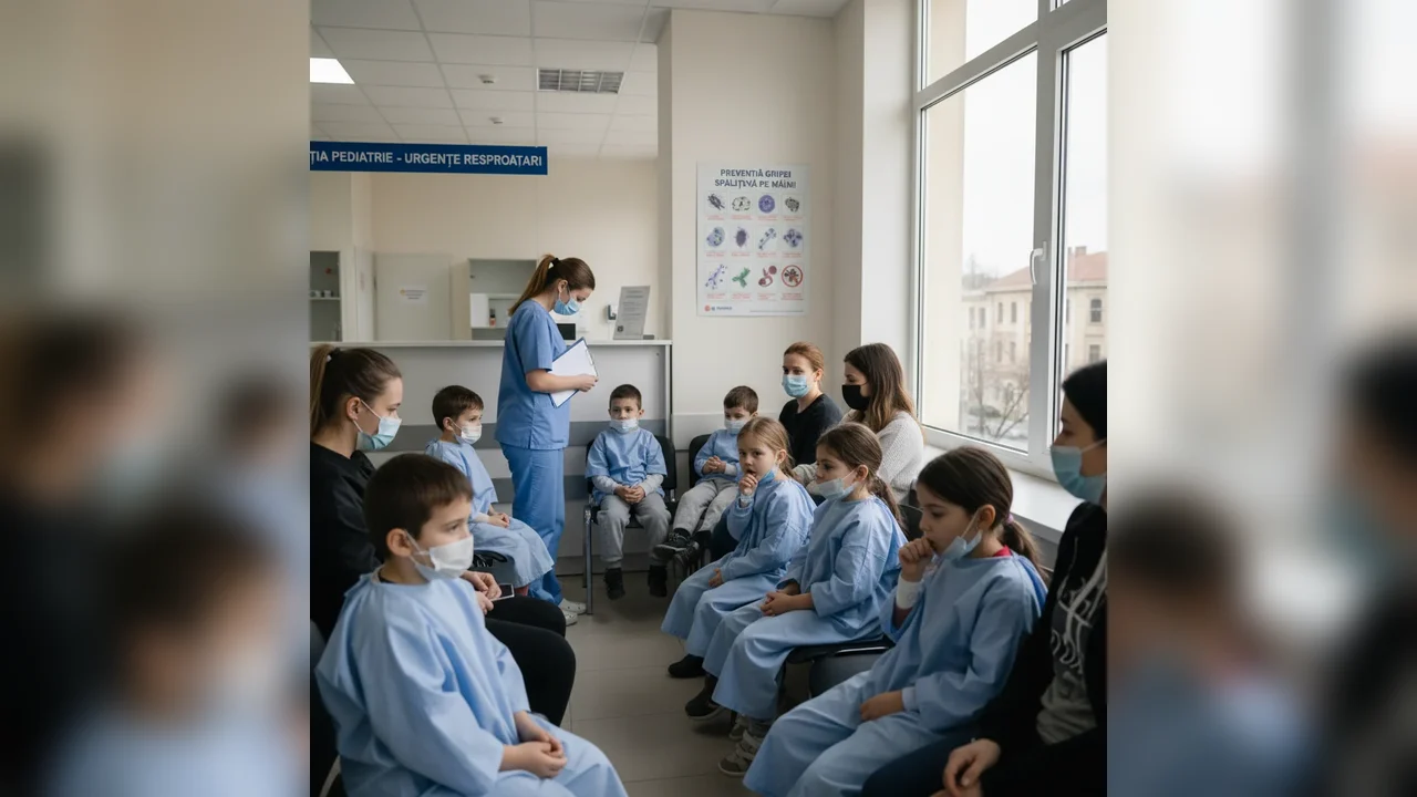 Zece copii internaţi cu gripă într-o săptămână, creştere alarmantă a infecţiilor respiratorii la Arad